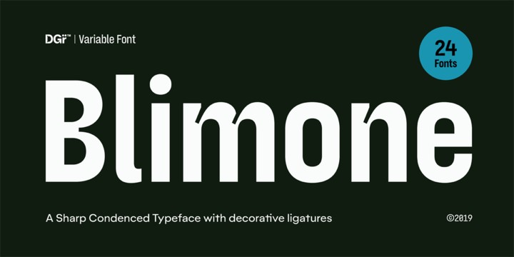 Blimone Medium Font preview